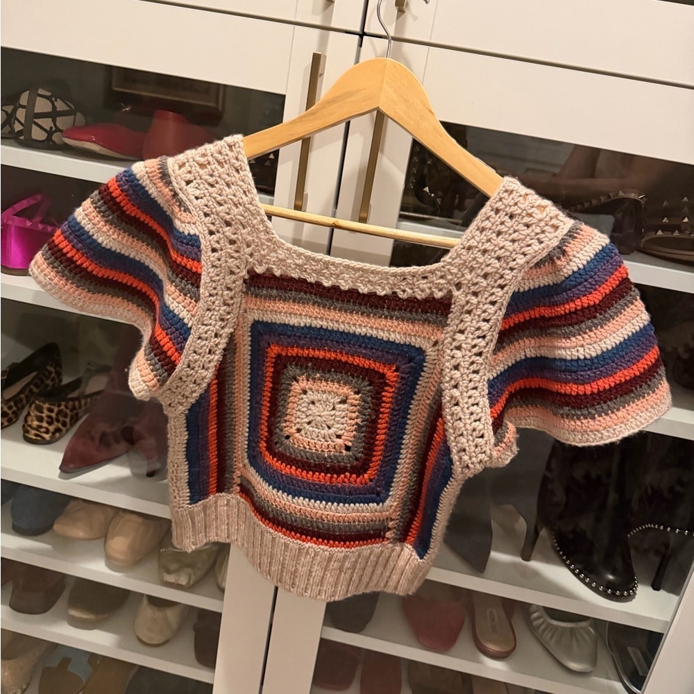 Sea New York Mena Hand Crochet Sweater - Picture 4 of 5